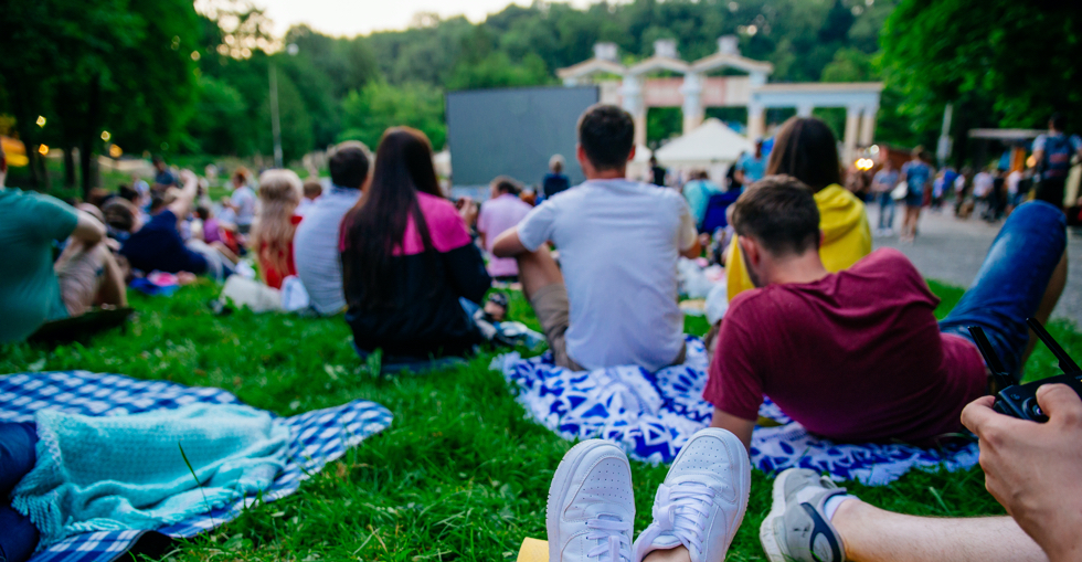 People at outdoor event