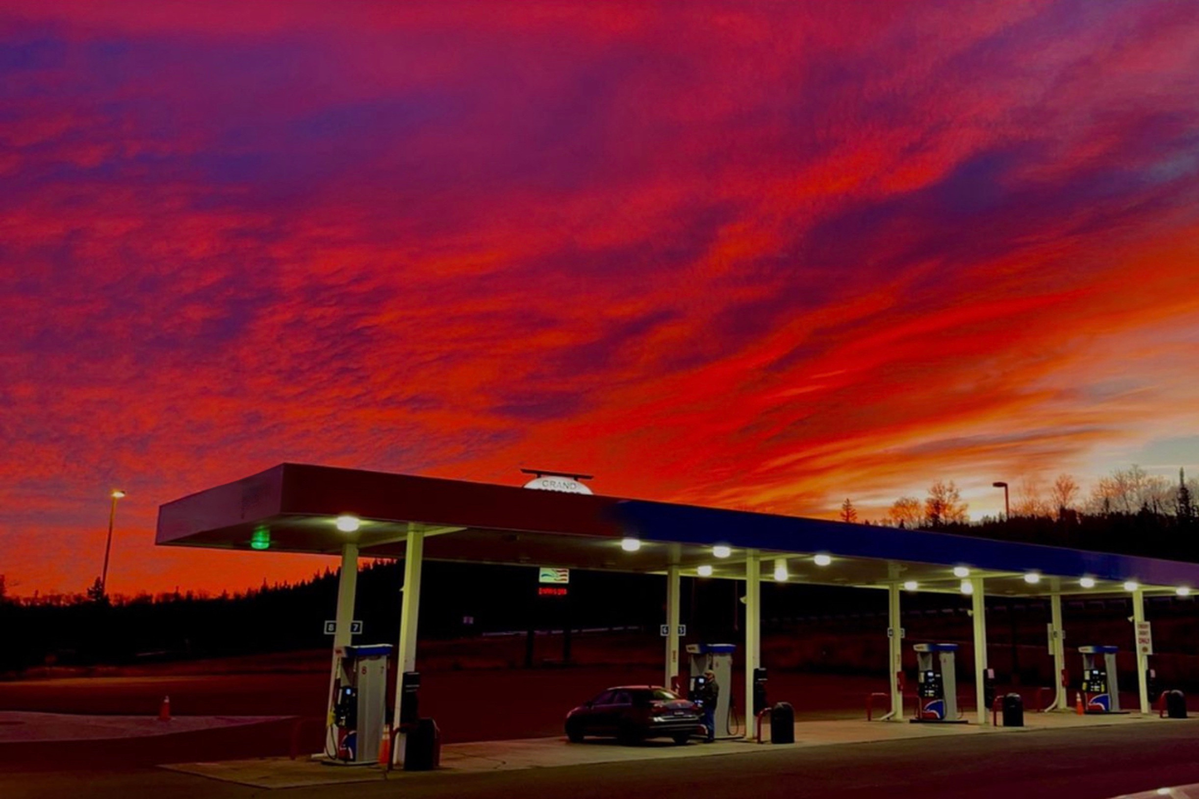gas station