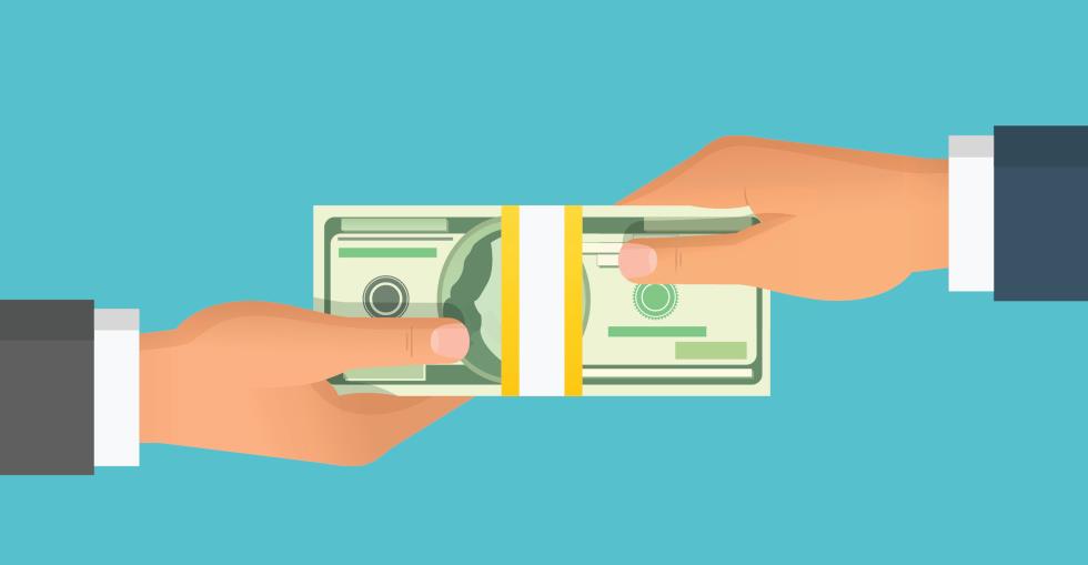 money exchanging hands