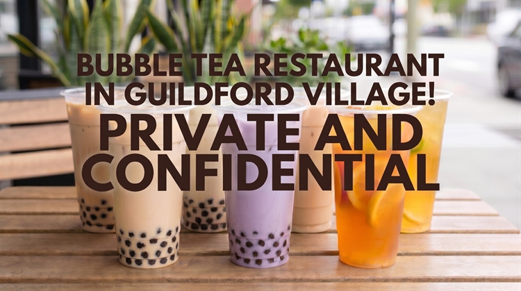 Profitable Bubble Tea Restaurant In Surrey