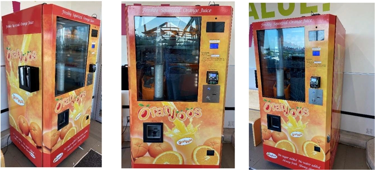 Commercial Fresh Orange Juice Vending Machines