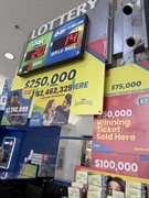 busy lottery station over - 1
