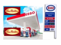 esso gas station with - 1