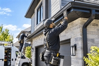 residential exterior cladding eavestrough - 1