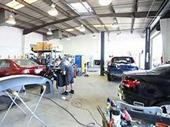 well entrenched autobody shop