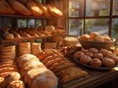 thriving bakery with building