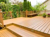 newly renovated deck patio