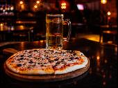 high-energy fully licensed pizzeria
