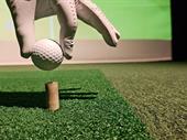 semi-passive indoor golf simulator