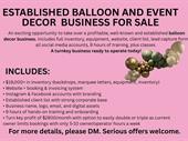 balloon decor rental business