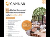 established restaurant business available